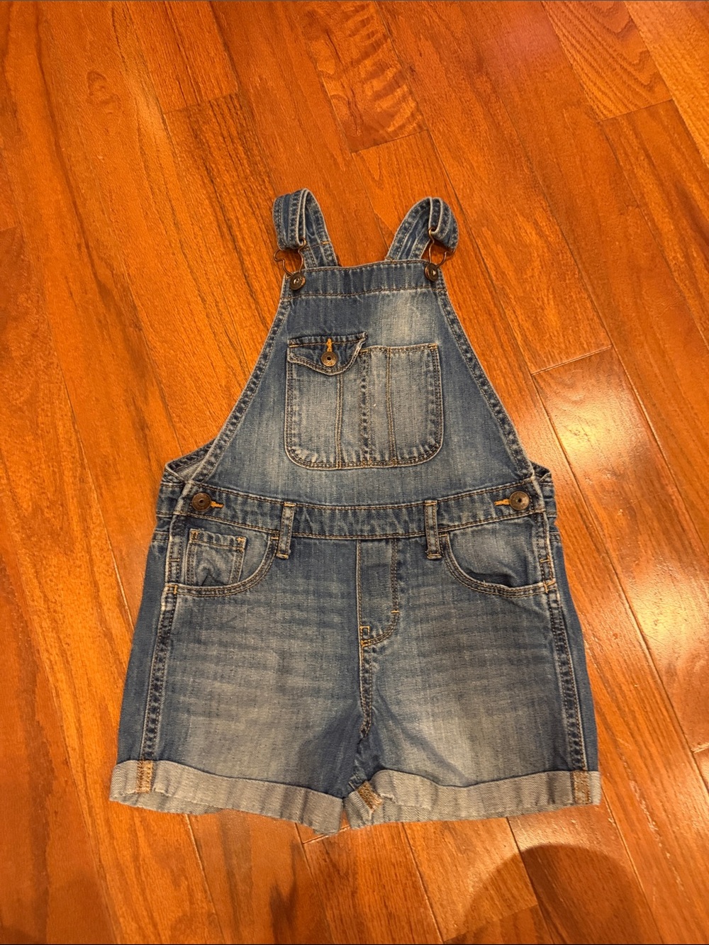 OshKosh B'gosh Medium Blue Denim Short Overalls